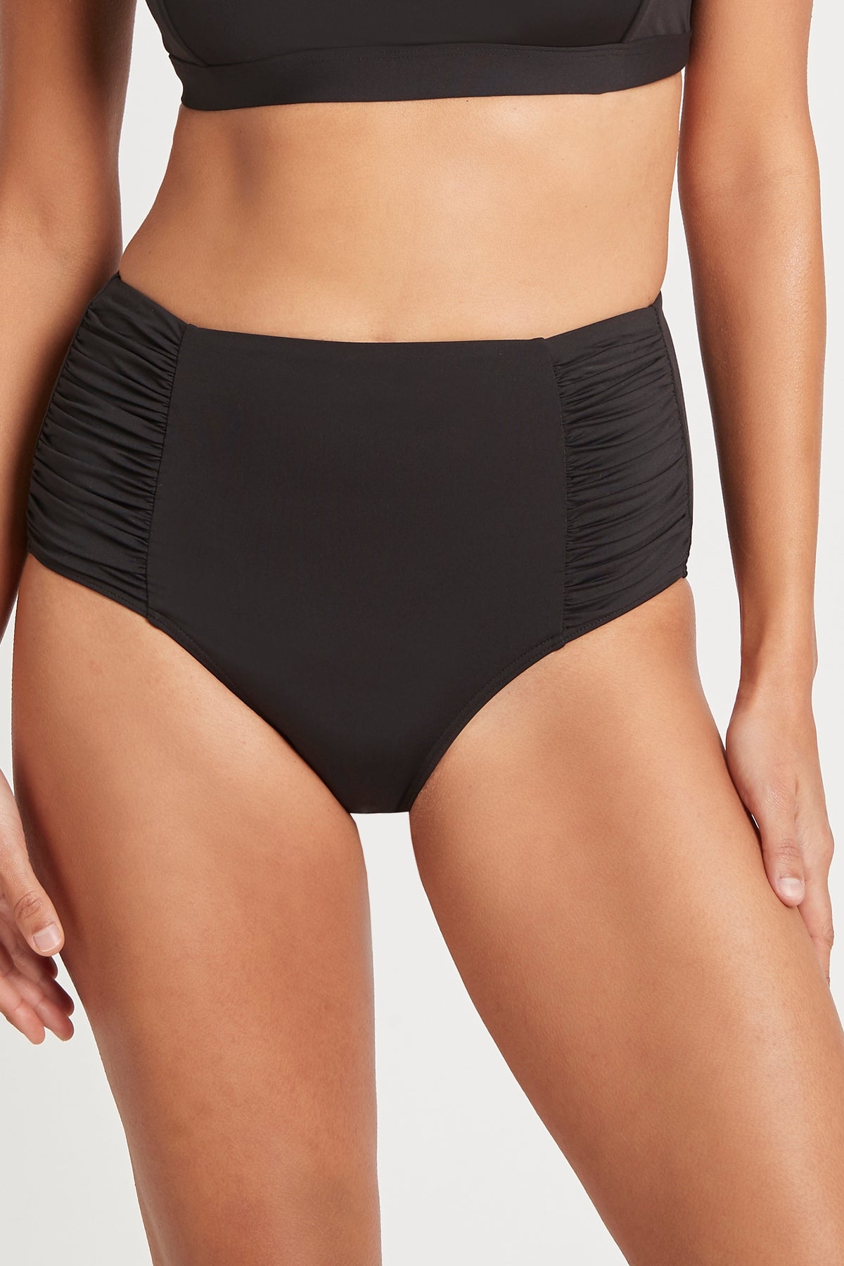 Essentials Gathered Side High Waist Pant SWIM PANT SEA LEVEL