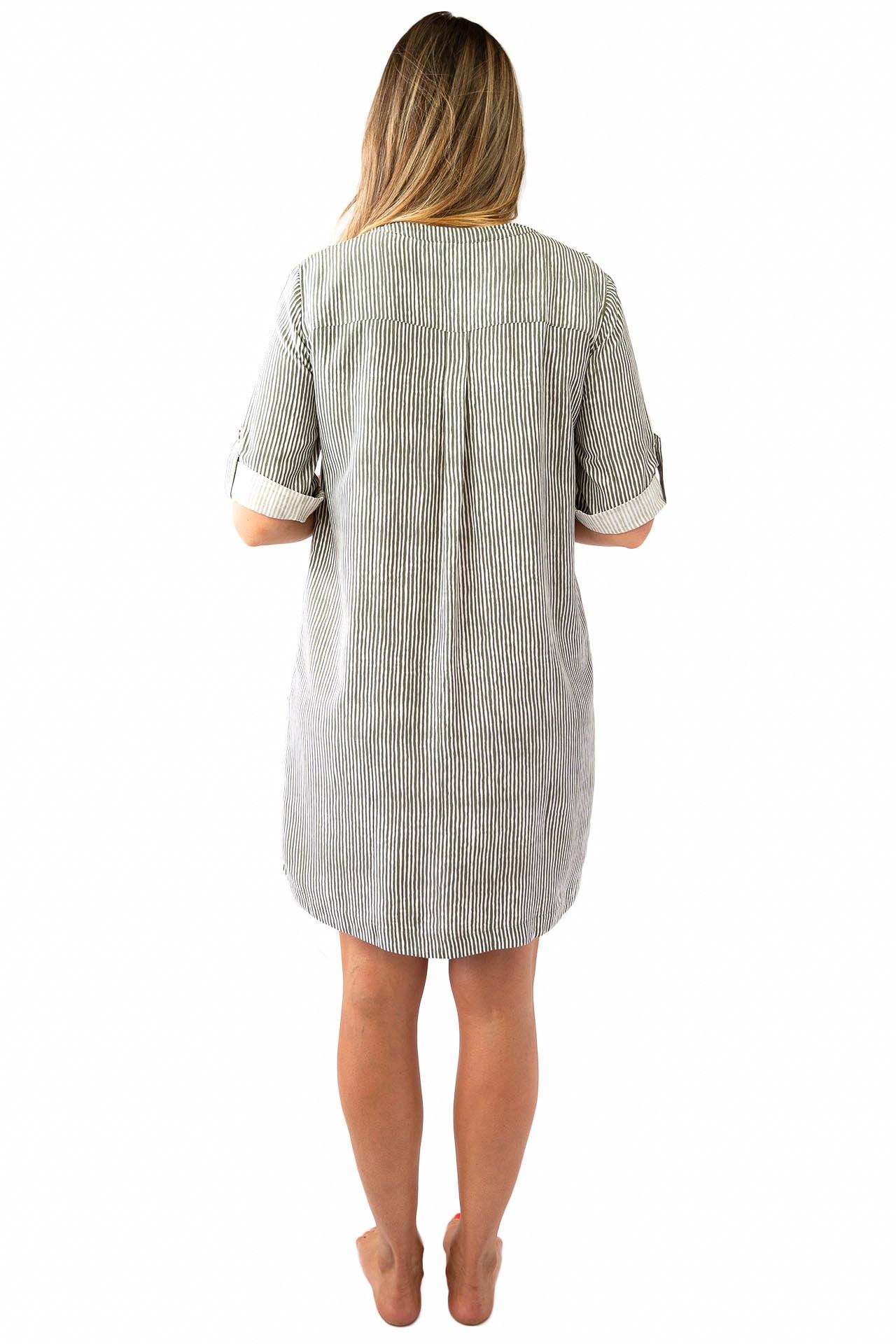 Sally Shirt Dress Stripes DRESS LOVE LILY