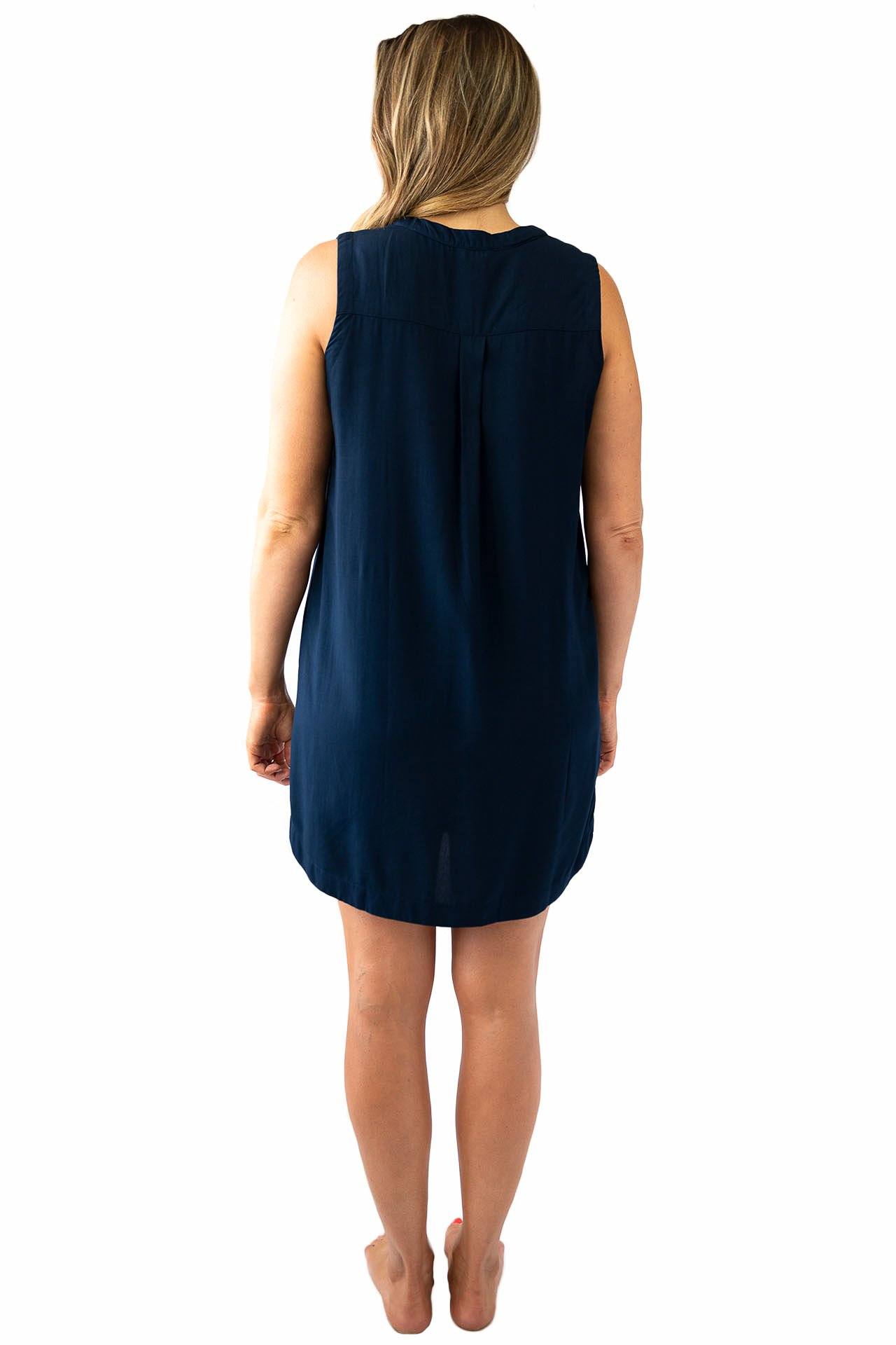 Sally Sleeveless Shirt Dress DRESS LOVE LILY
