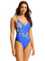 Ahoy V Neck One Piece SWIM 1PC SEAFOLLY 8 AZURE 