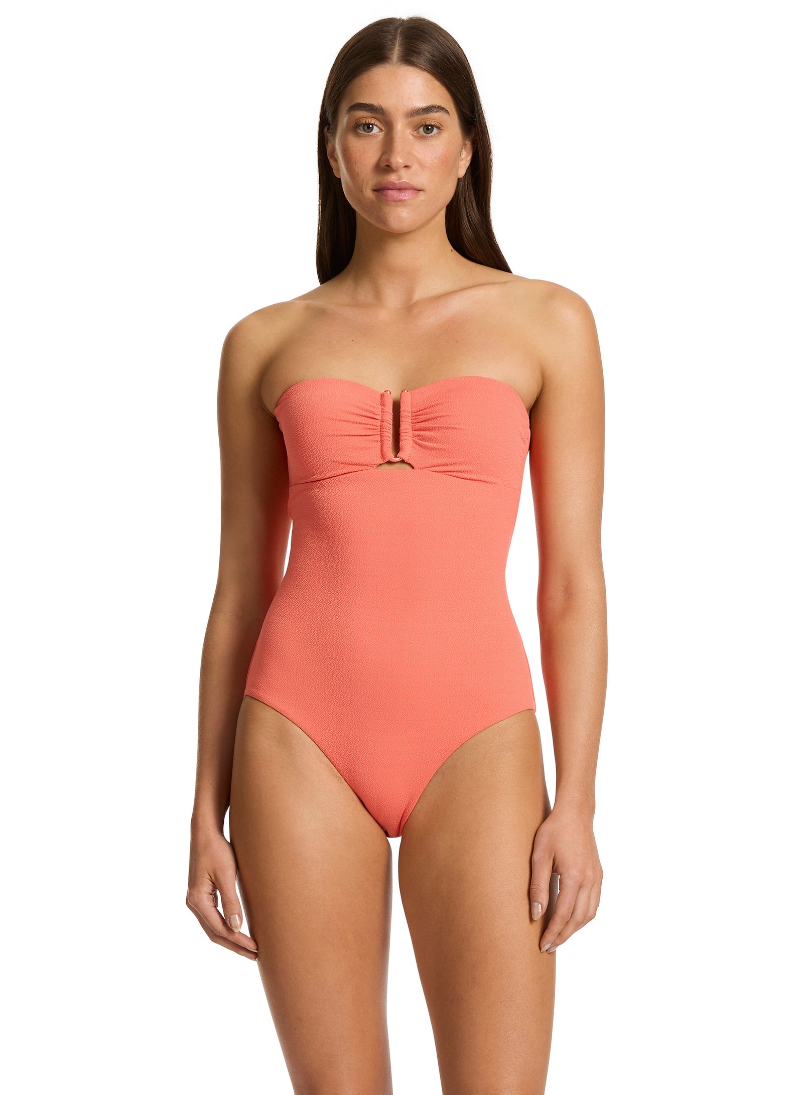 ALESSIA BANDEAU 1PCE SWIM 1PC JETS 8 GUAVA 