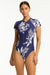 Aloha Short Sleeved High Leg One Piece SURFSUIT SEA LEVEL 