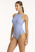 Amalfi High Neck One Piece SWIM 1PC SEA LEVEL 8 BLUE 