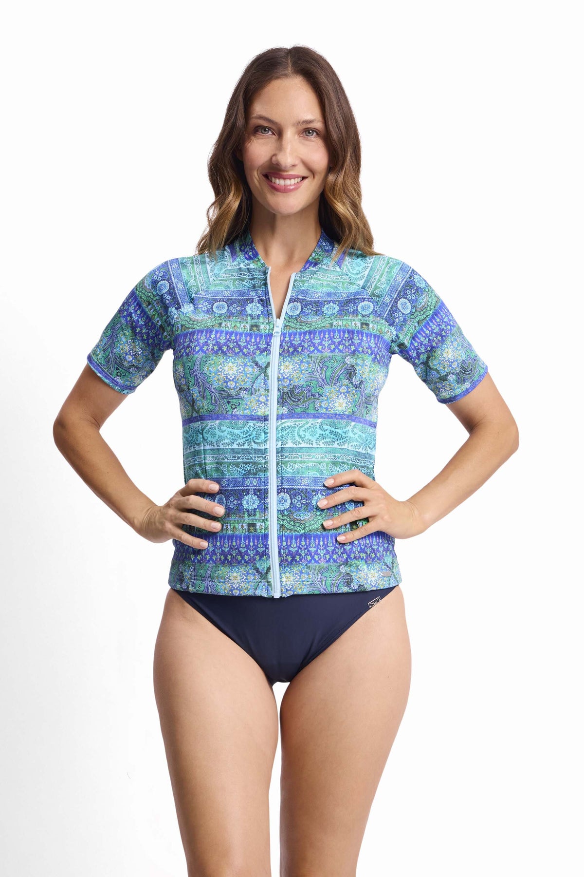 Anika Short Sleeve Mast Rashie SUN PROTECTION JANTZEN 