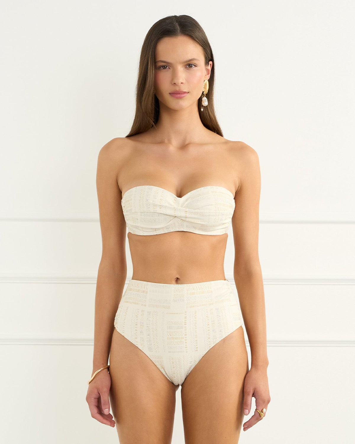 Aurora Amira Bandeau SWIM TOP AQUA BLU 8 WHITE 