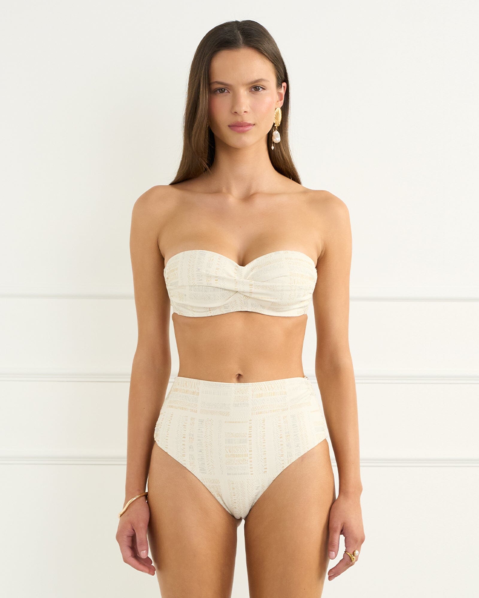 Aurora Amira Bandeau SWIM TOP AQUA BLU 8 WHITE 