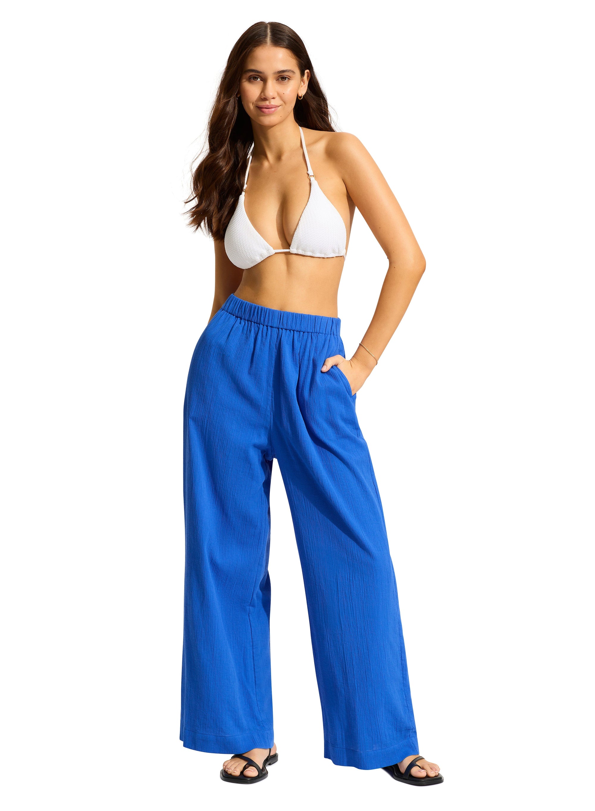 Beach Edit Crinkle Beach Pant PANT SEAFOLLY 