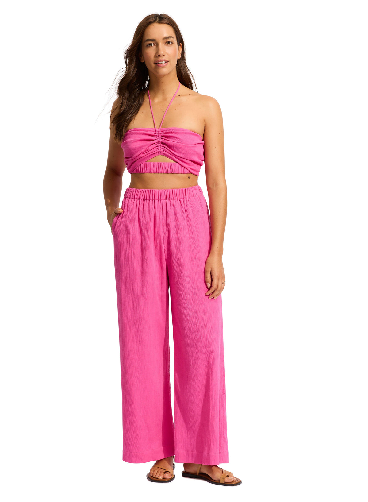 Beach Edit Crinkle Beach Pant PANT SEAFOLLY 