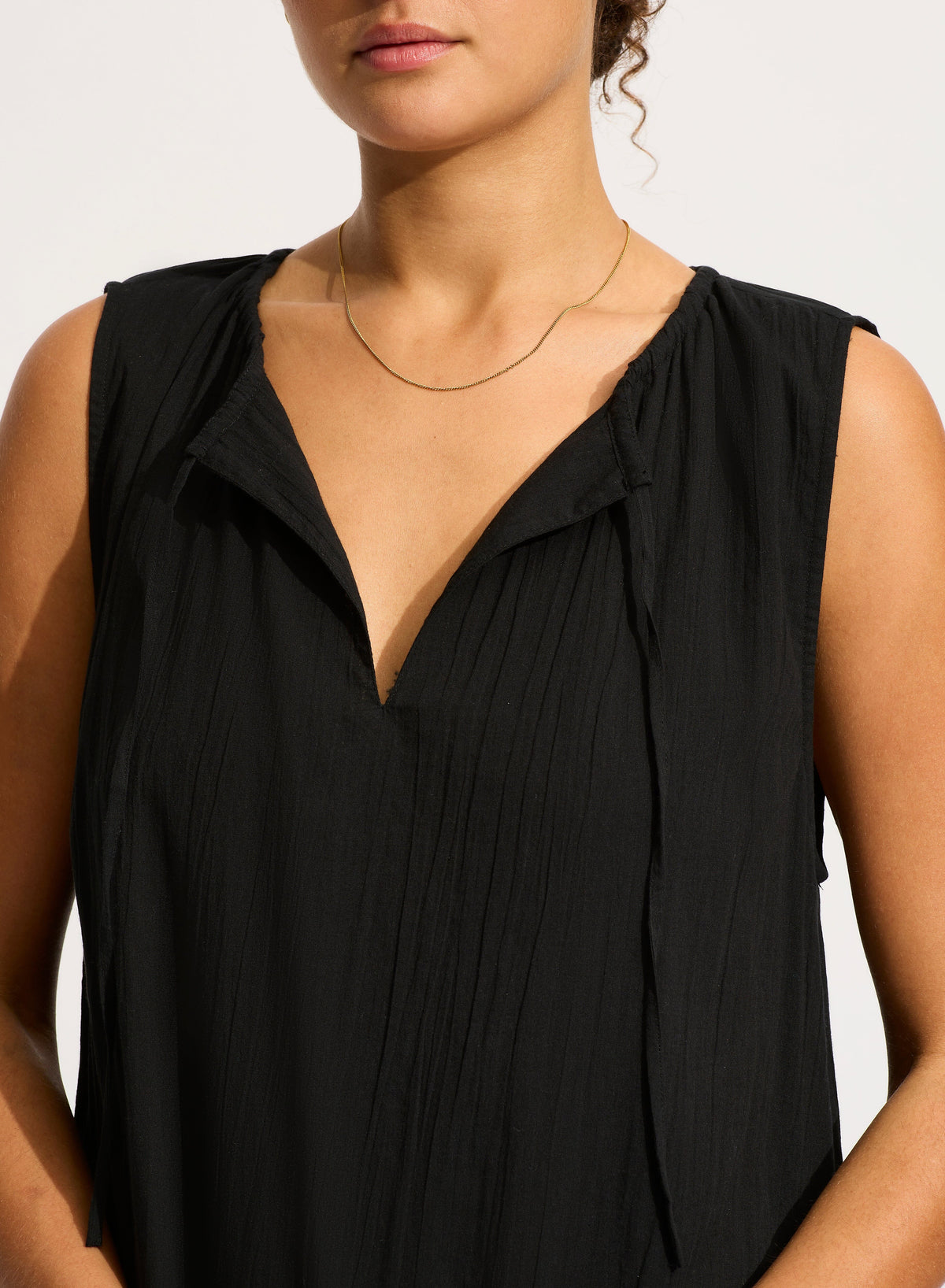 Beach Edit Gathered Neck Mini Dress DRESS SEAFOLLY 