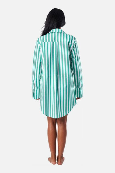 Beach Shirt Dress Hamptons Stripe DRESS UNE PIECE
