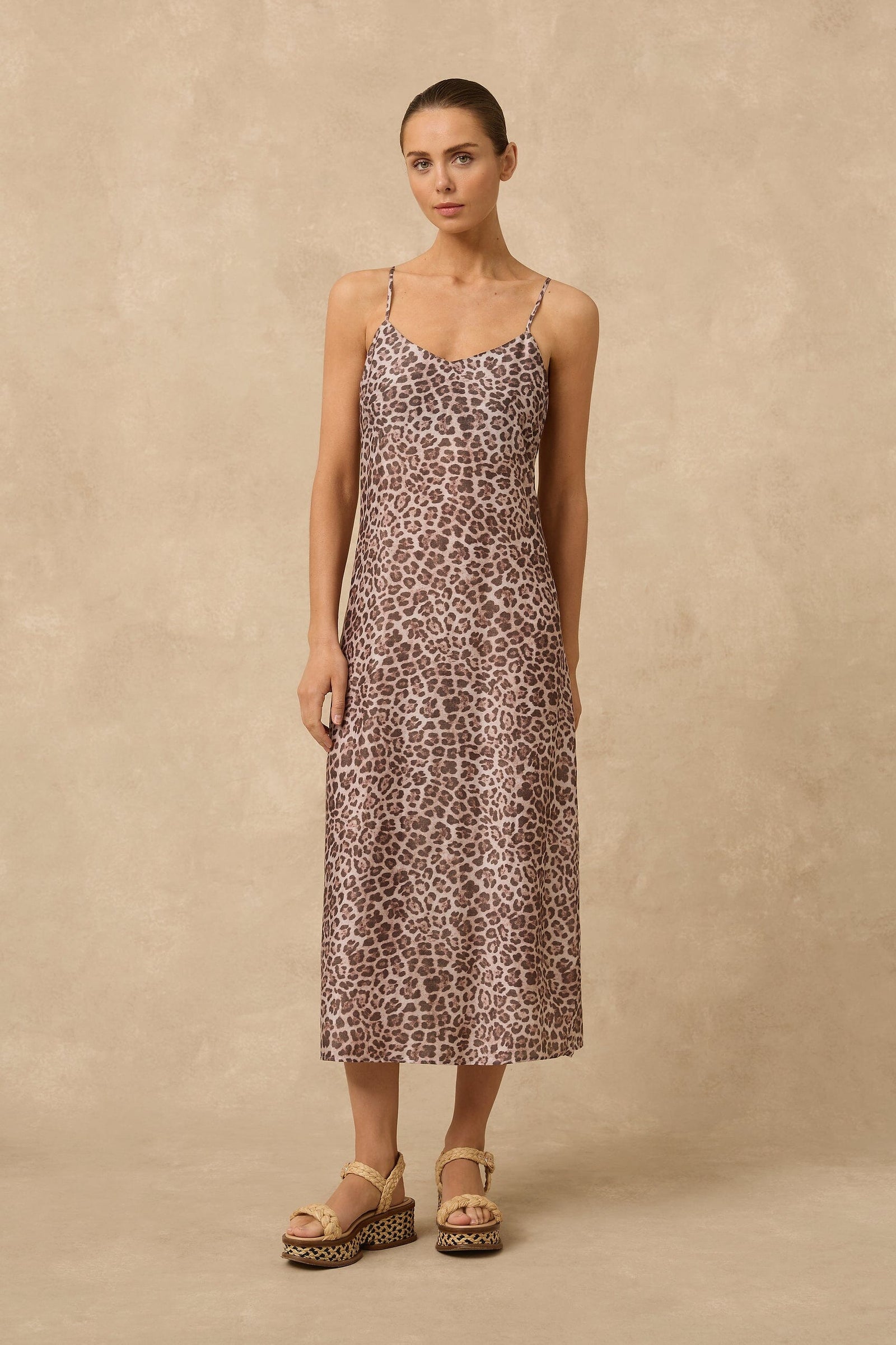 Belle Midi Slip Dress CLOTHING MONTE AND LOU 