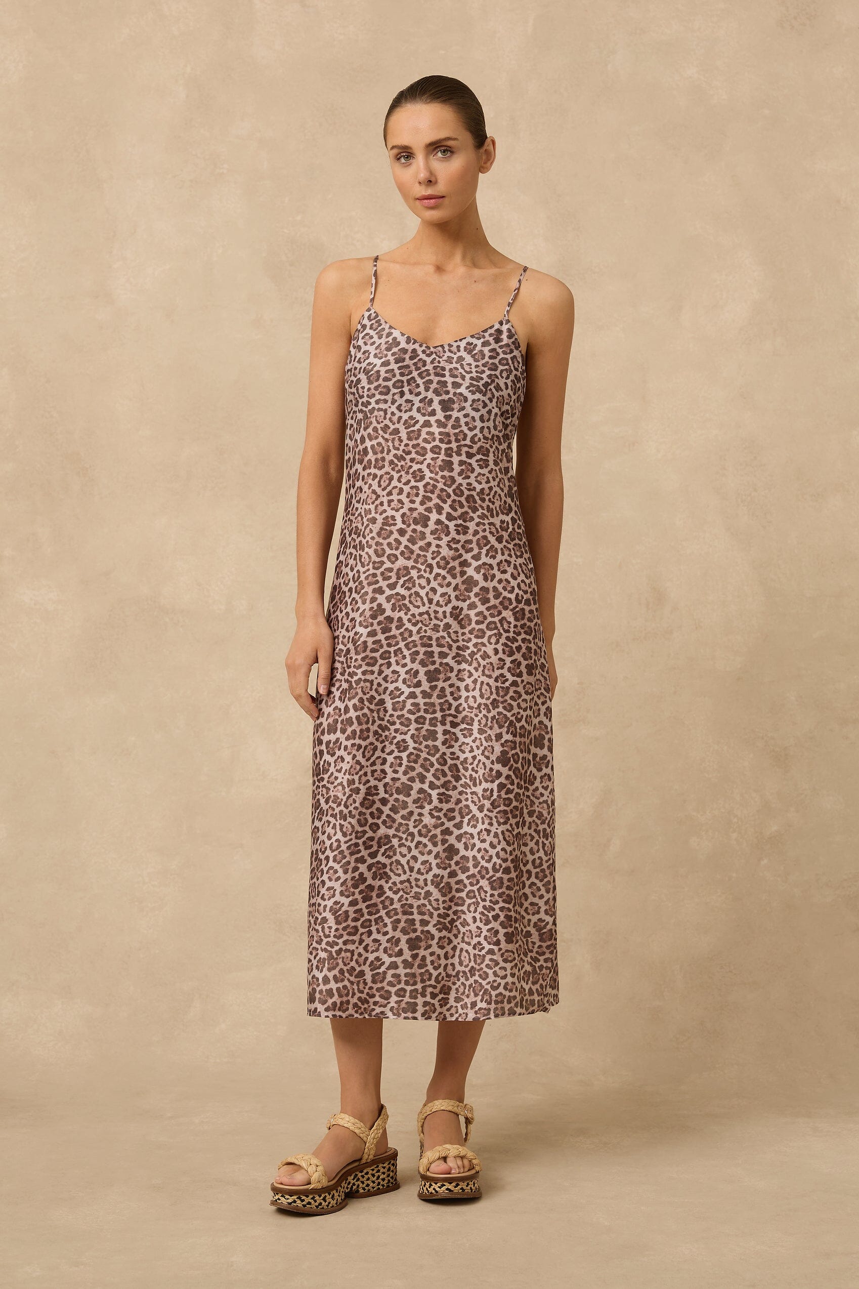 Belle Midi Slip Dress CLOTHING MONTE AND LOU 
