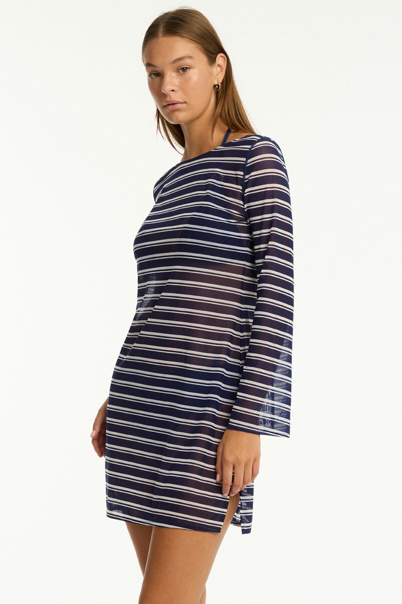 Biarritz Mesh Short Dress OVERSWIM SEA LEVEL 