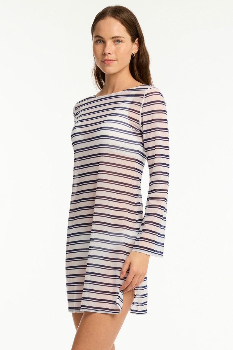 Biarritz Mesh Short Dress OVERSWIM SEA LEVEL 