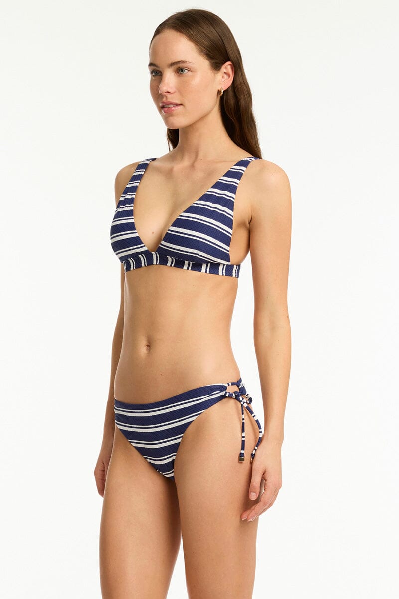 Biarritz Tie Side Cheeky Pant SWIM PANT SEA LEVEL 8 FRENCH NAVY 