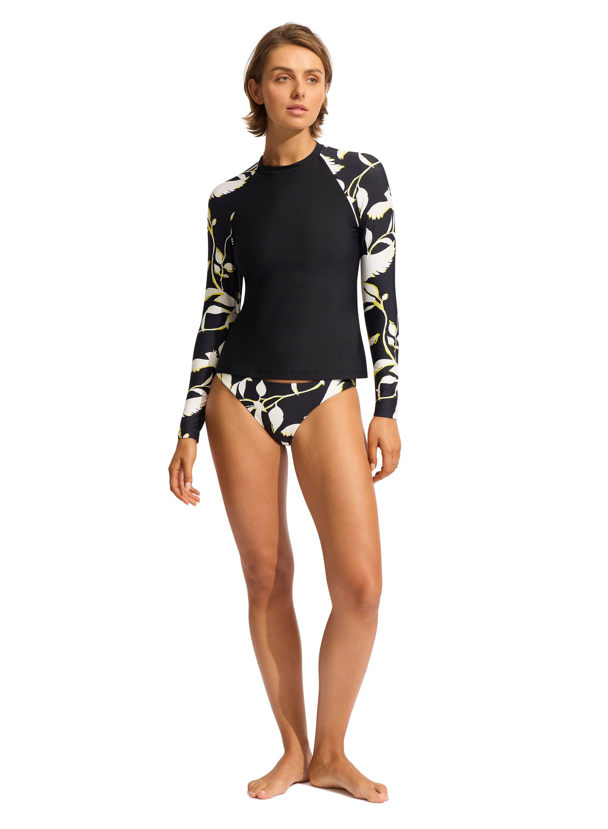 Birds of Paradise Long Sleeve Rashvest SUN PROTECTION SEAFOLLY 