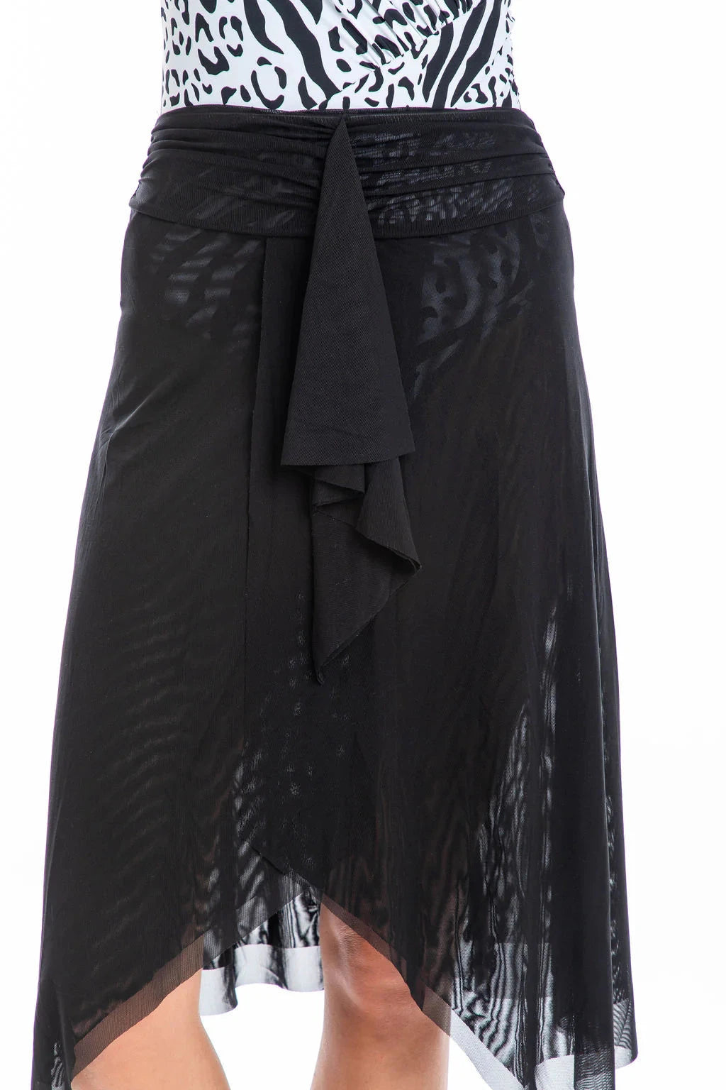 Black Mesh Frill Skirt SARONG TOGS 