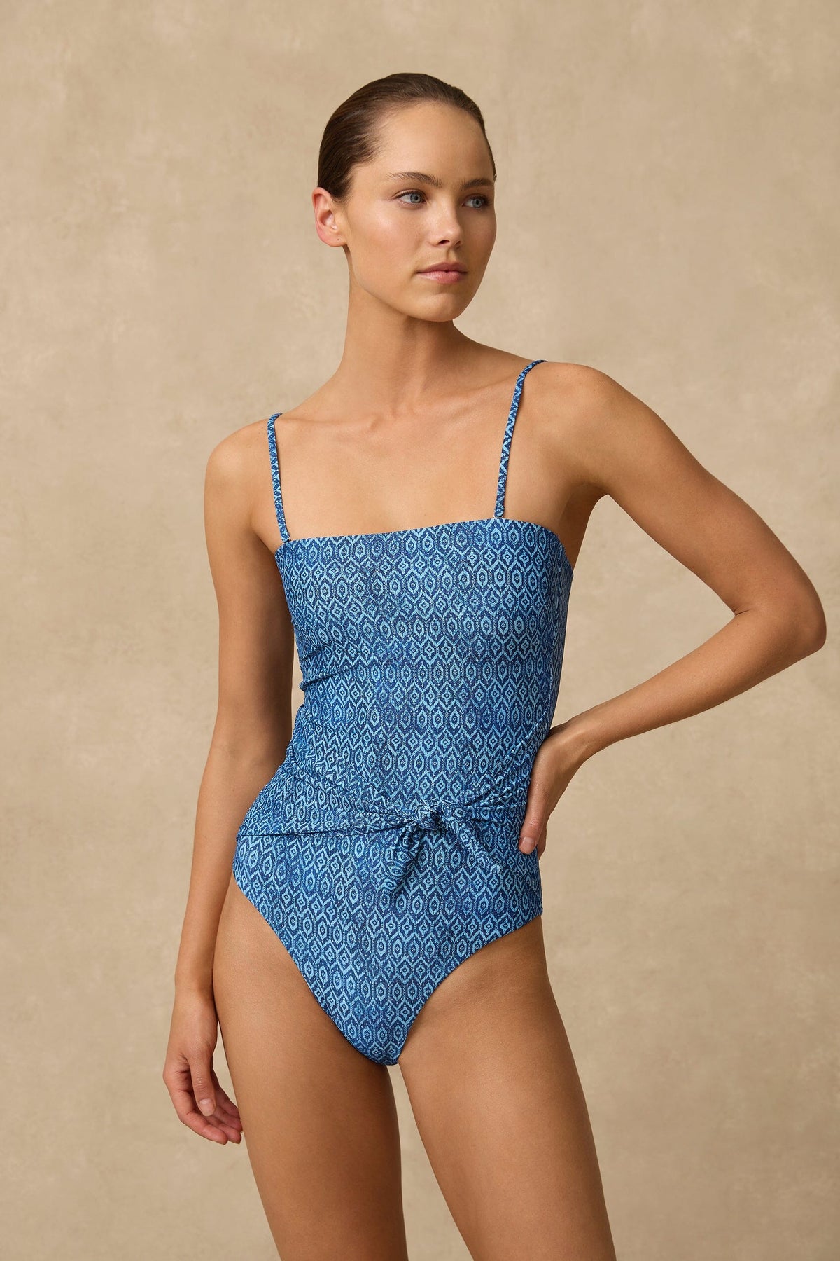 Bodhi Scarf Tie Bandeau One Piece SWIM 1PC MONTE AND LOU 8 PRINT 