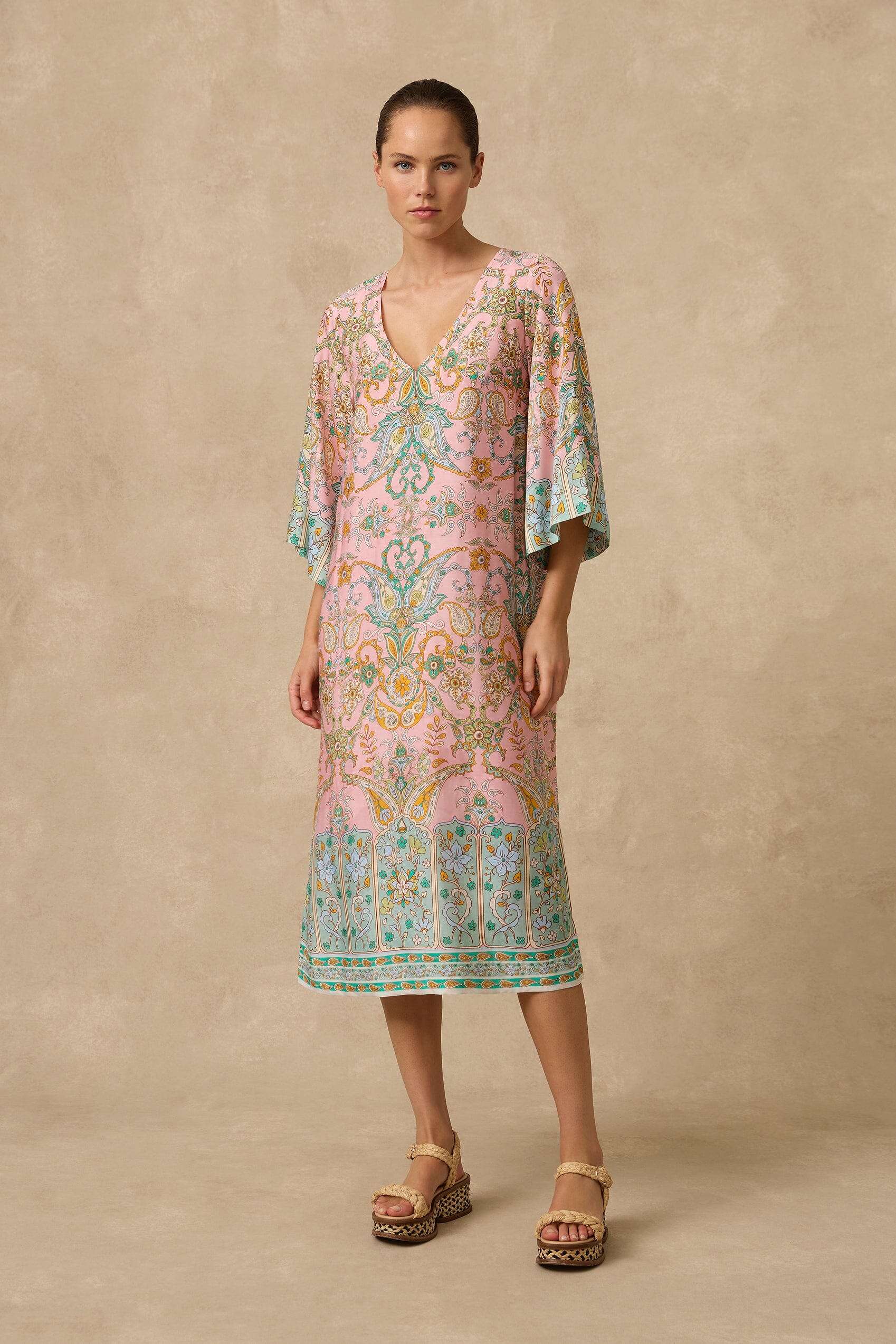 Bodrum Kaftan CLOTHING MONTE AND LOU XS PRINT 