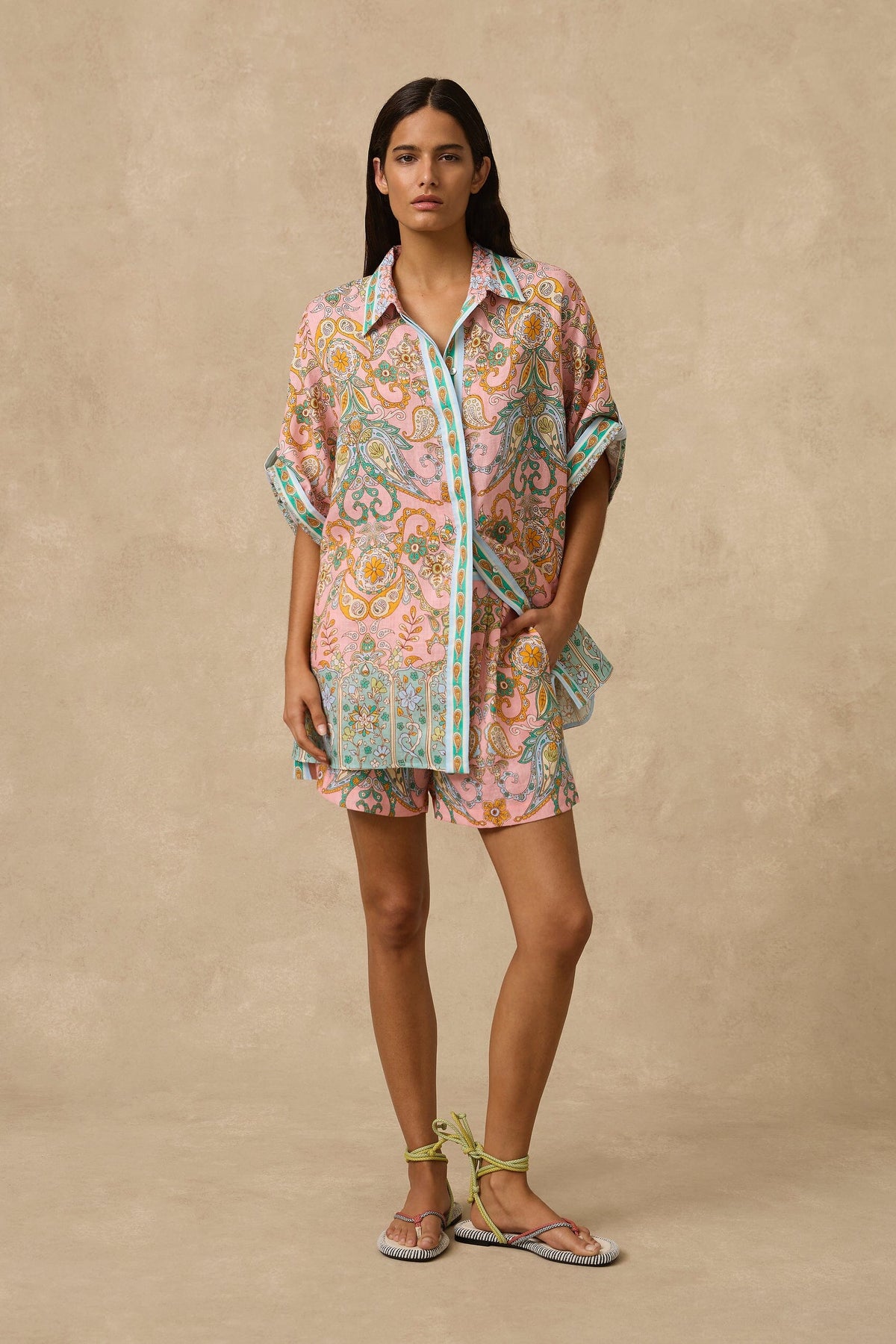 Bodrum Shirt CLOTHING MONTE AND LOU XS PRINT 