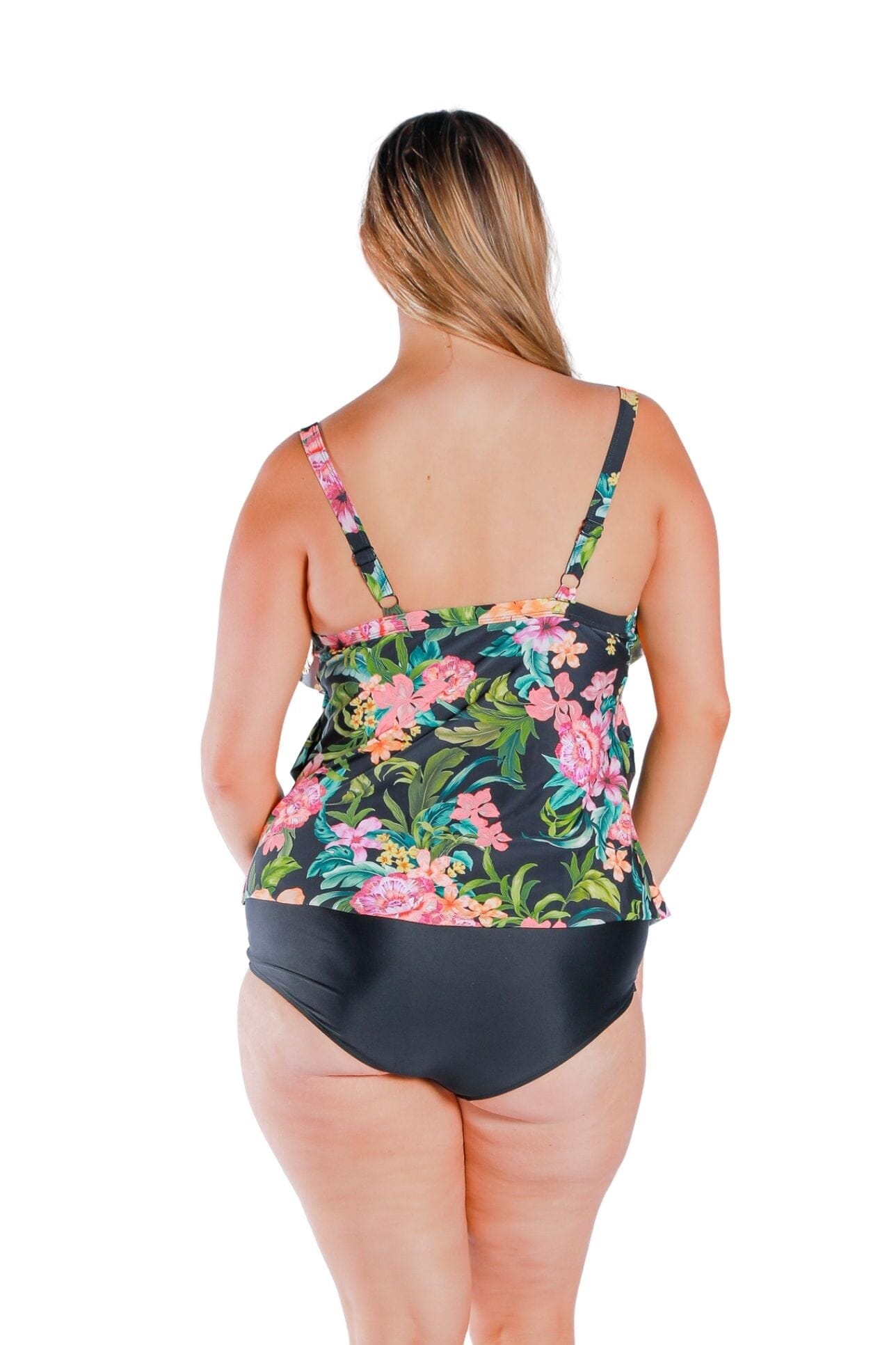 Bora Bora 3 Tier Tankini Top SWIM SINGLET CAPRIOSCA 