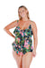 Bora Bora 3 Tier Tankini Top SWIM SINGLET CAPRIOSCA 18 PRINT 