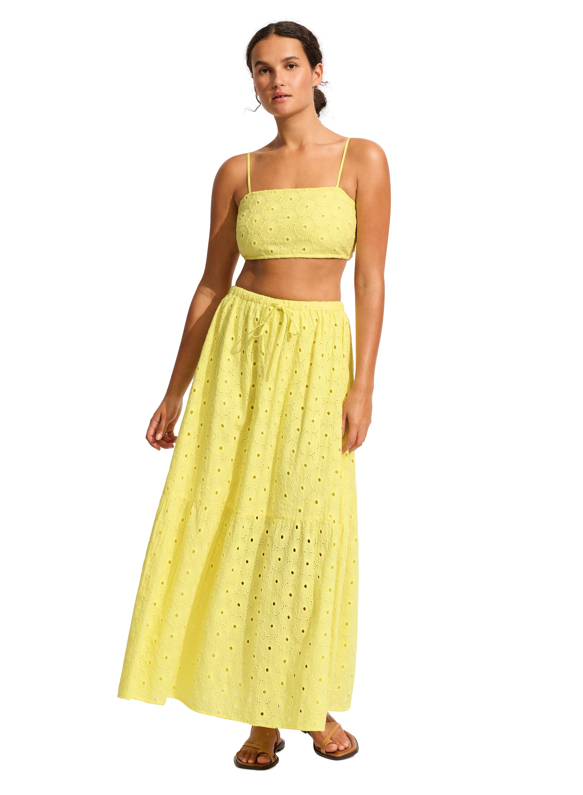 Broderie Maxi Skirt CLOTHING SEAFOLLY 