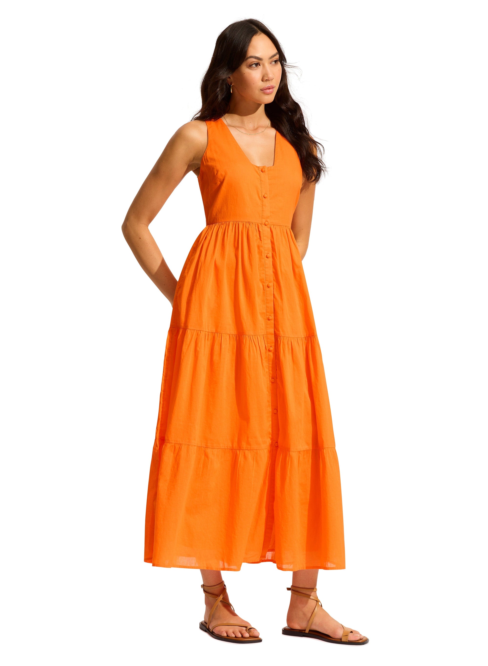 Button Down Maxi Dress CLOTHING SEAFOLLY 