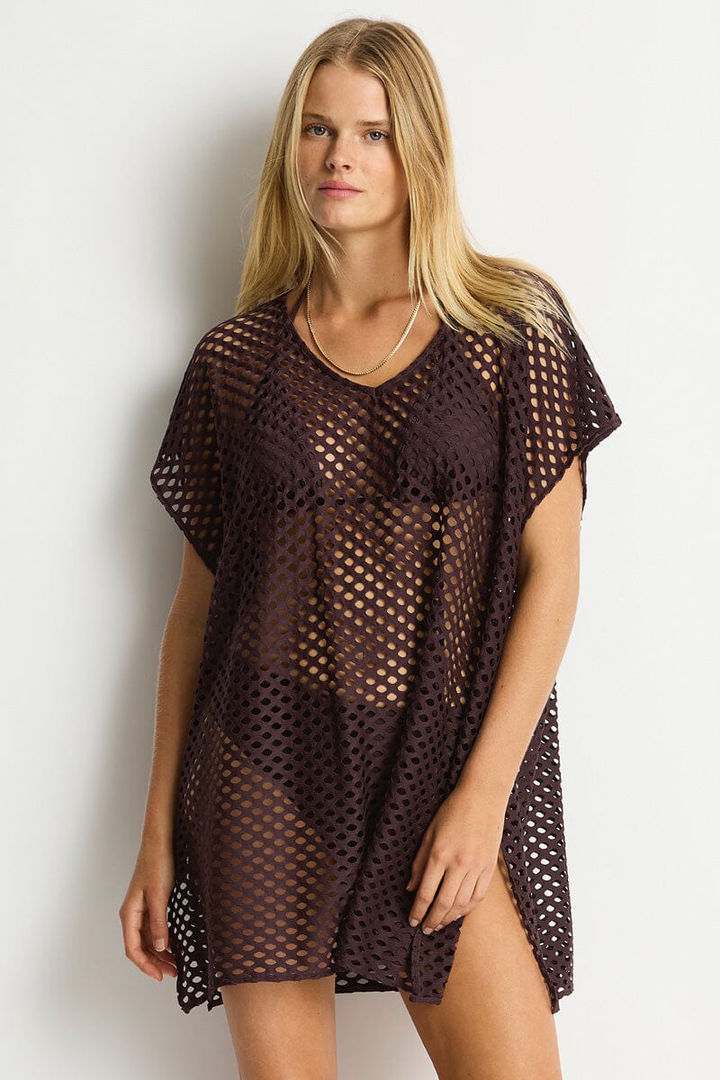 Castaway Kaftan KAFTAN SEA LEVEL O/S COCOA 