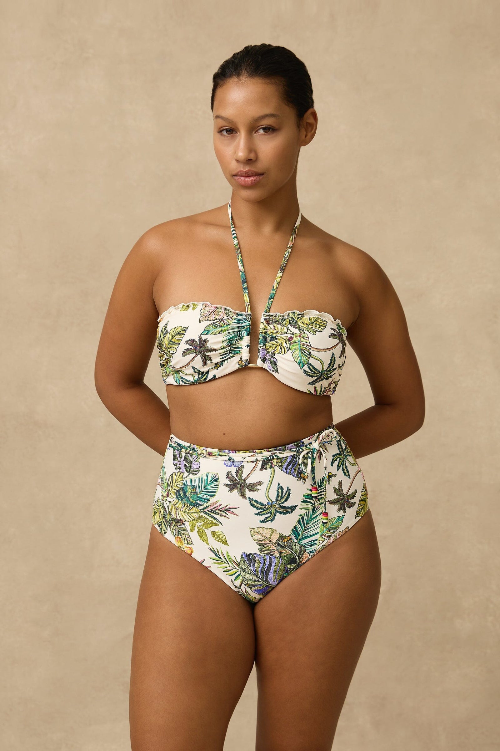 Catalina DD/E Coral Edge Bandeau SWIM TOP MONTE AND LOU 