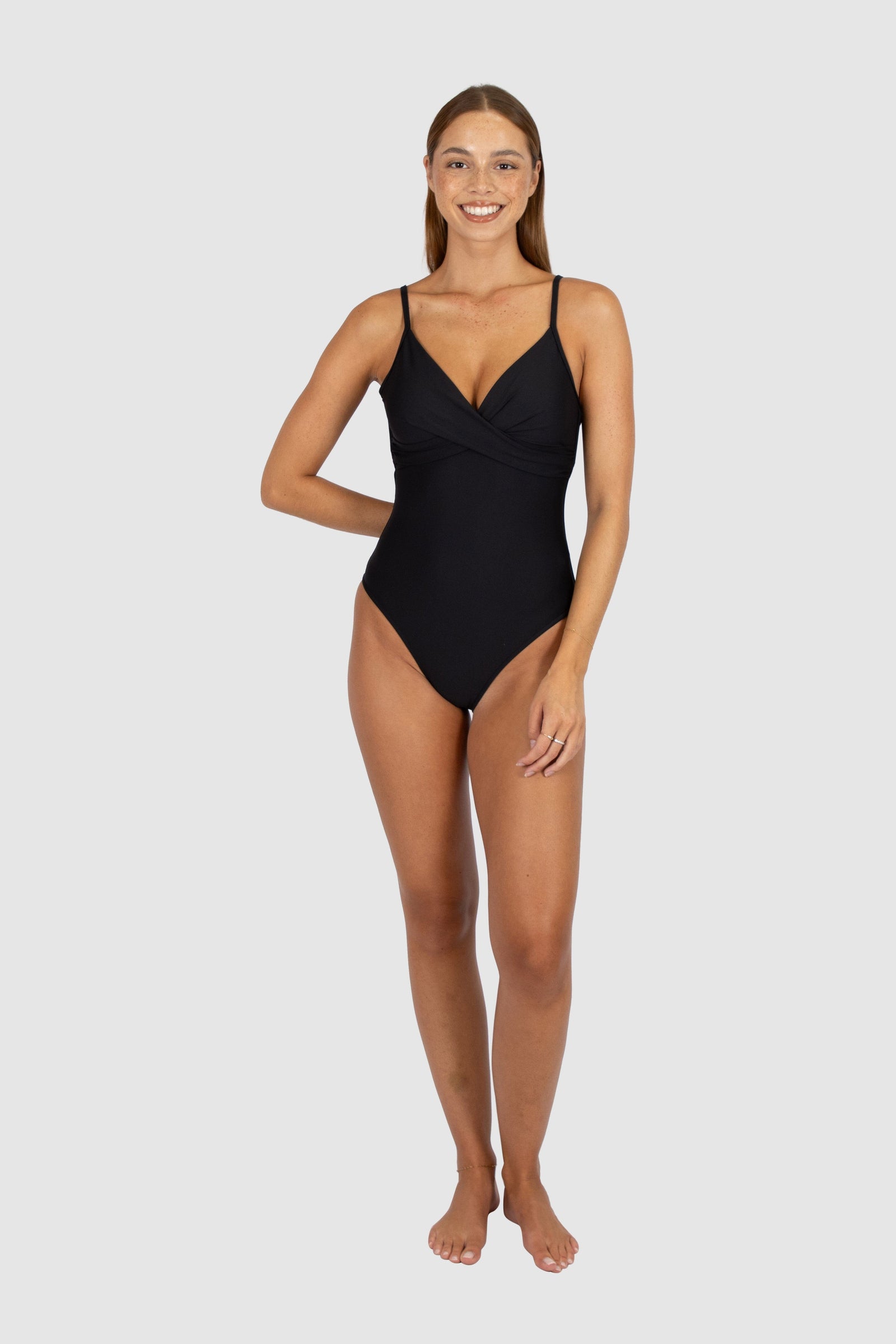 Chloro Multi Wrap One Piece SWIM 1PC BAKU 10 BLACK 