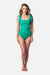 Classic Square Neck One Piece SWIM 1PC UNE PIECE 8 GREEN 