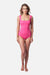 Classic Square Neck One Piece SWIM 1PC UNE PIECE 8 PINK 