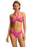 Collective Sash Tie Front Bandeau SWIM TOP SEAFOLLY 8 HOT PINK 