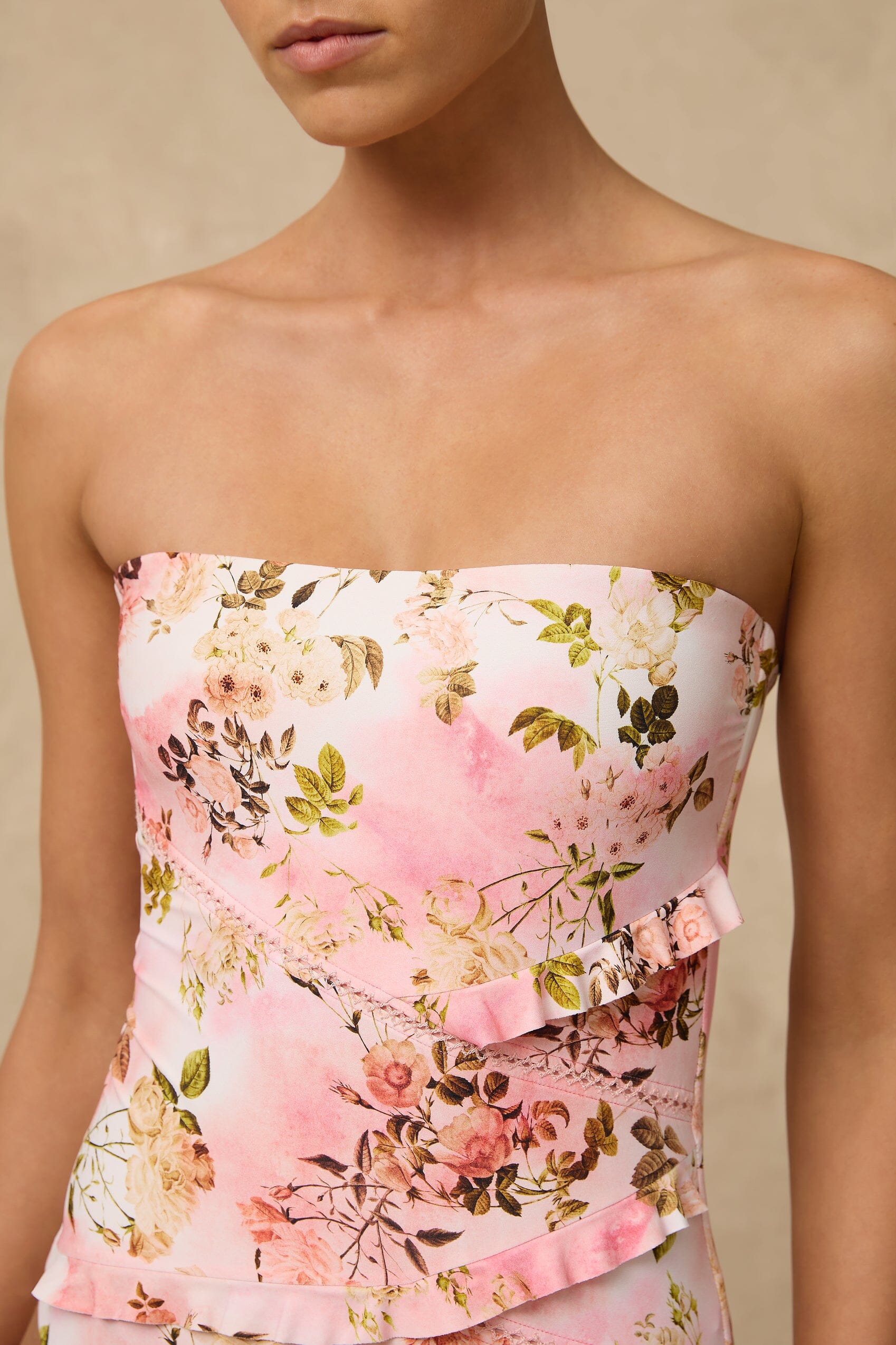 Devine Spliced Bandeau One Piece SWIM 1PC MONTE AND LOU 