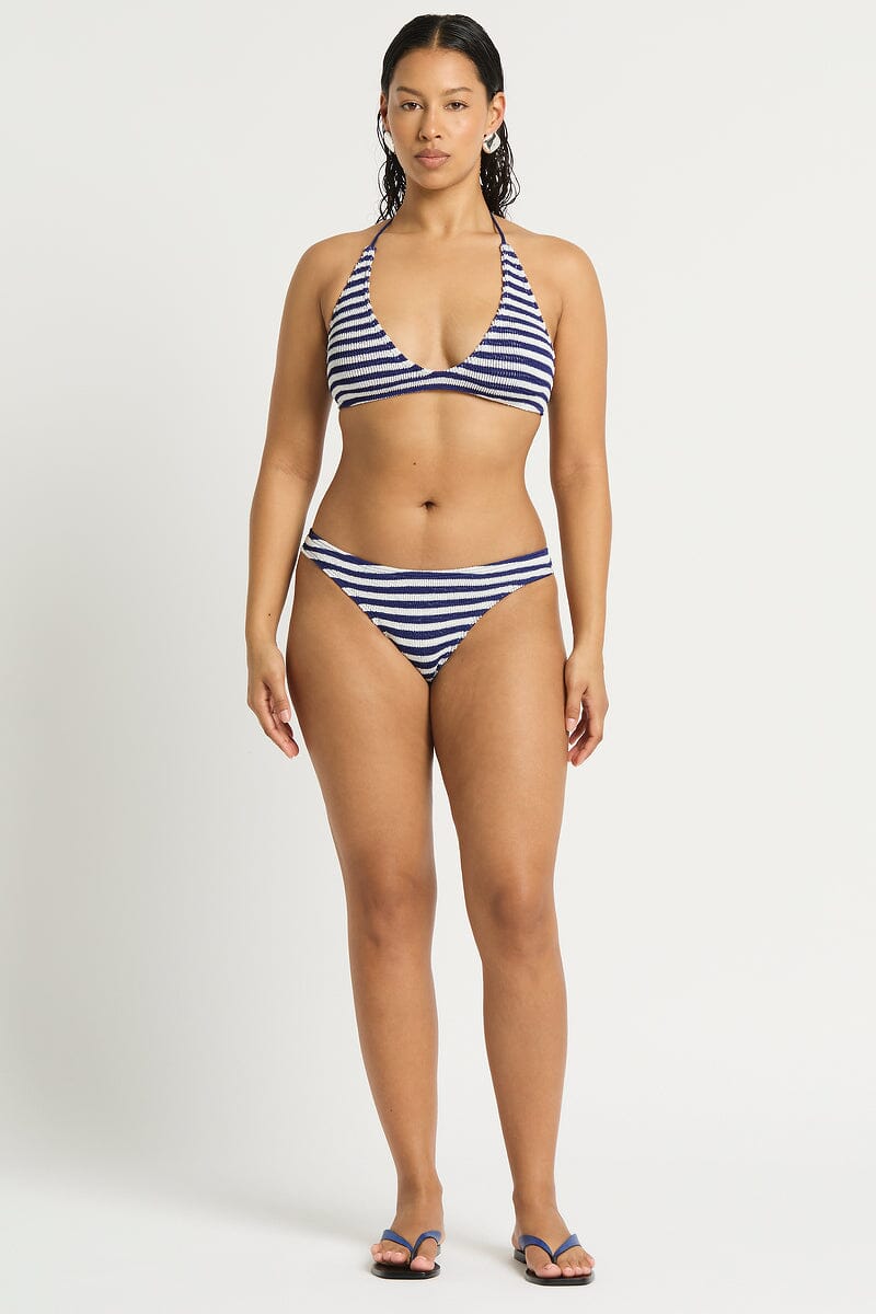 Dot Stripe Astrid Crop SWIM TOP BOND-EYE 