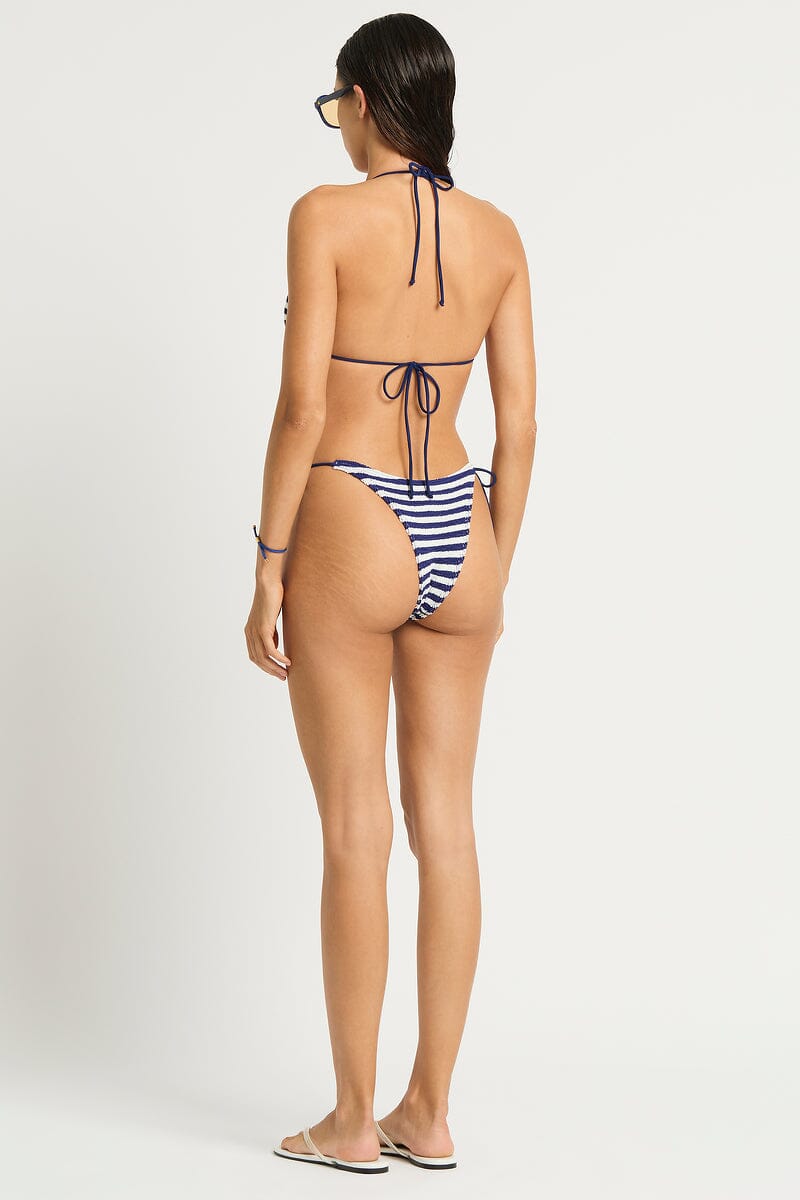 Dot Stripe Beaded Tie Side Vista Brief SWIM PANT BOND-EYE 