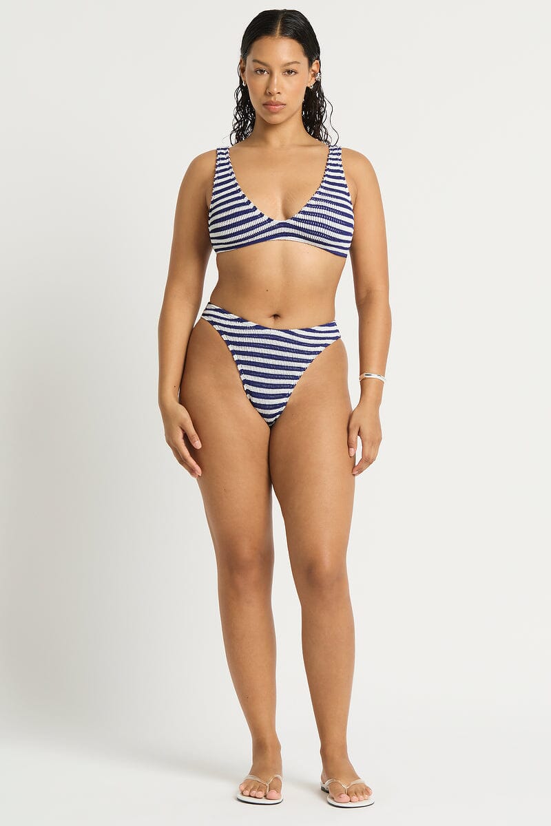 Dot Stripe Christy Brief SWIM PANT BOND-EYE O/S NAVY/WHITE 