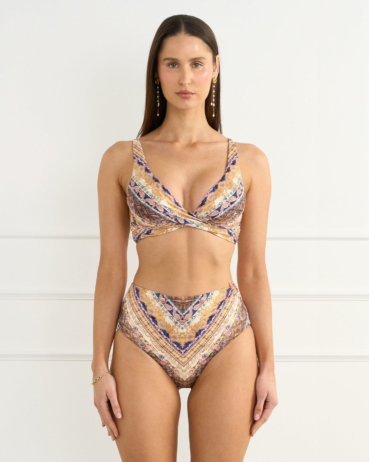 Entramado Tahlia Crop SWIM TOP AQUA BLU 10 MULTI 