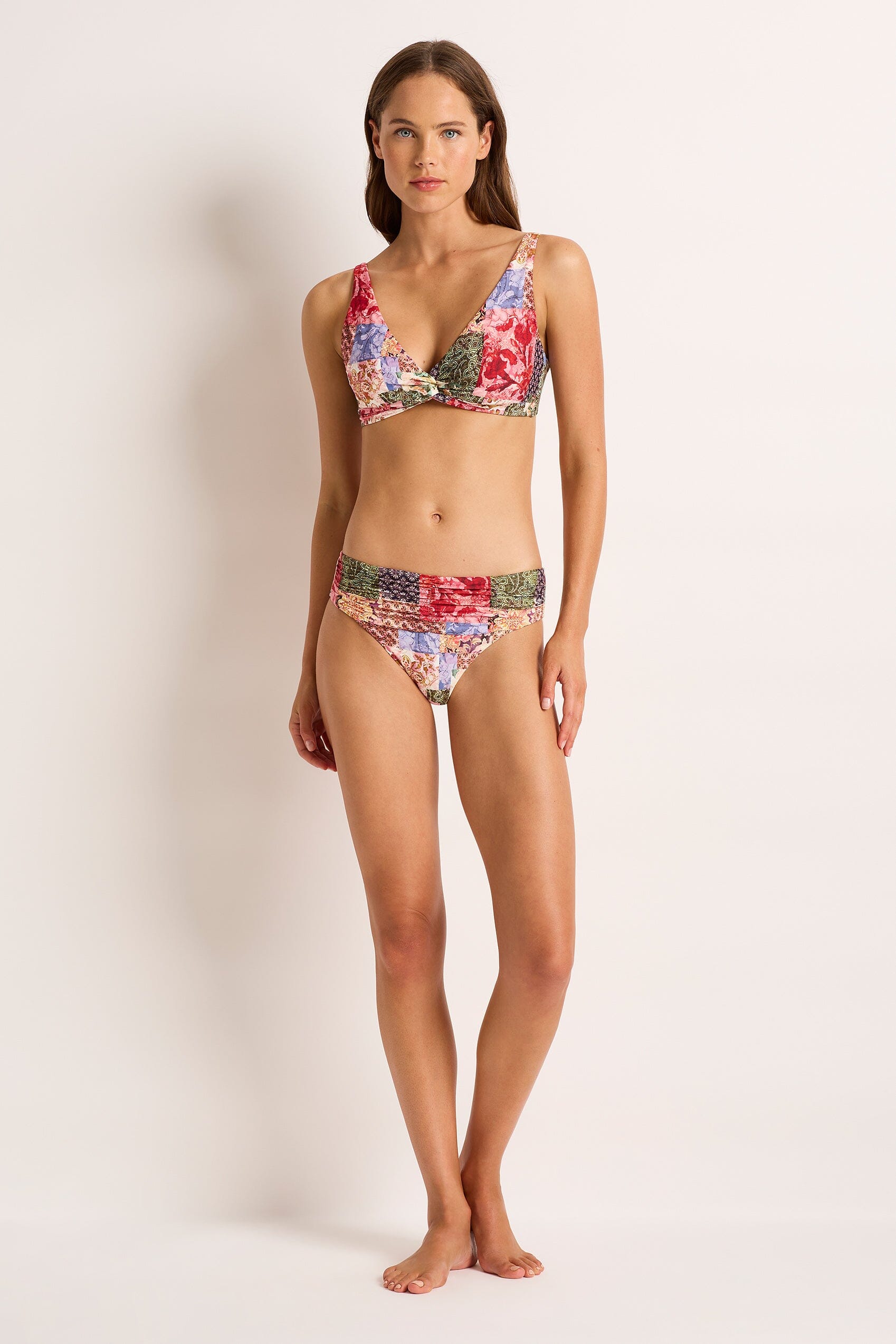Frankie Mid Rise Ruched Pant SWIM PANT MONTE AND LOU 