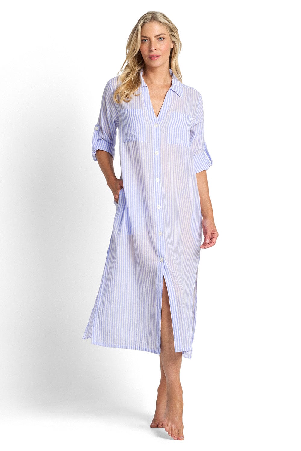 Fresh Button Midi Dress OVERSWIM JANTZEN 