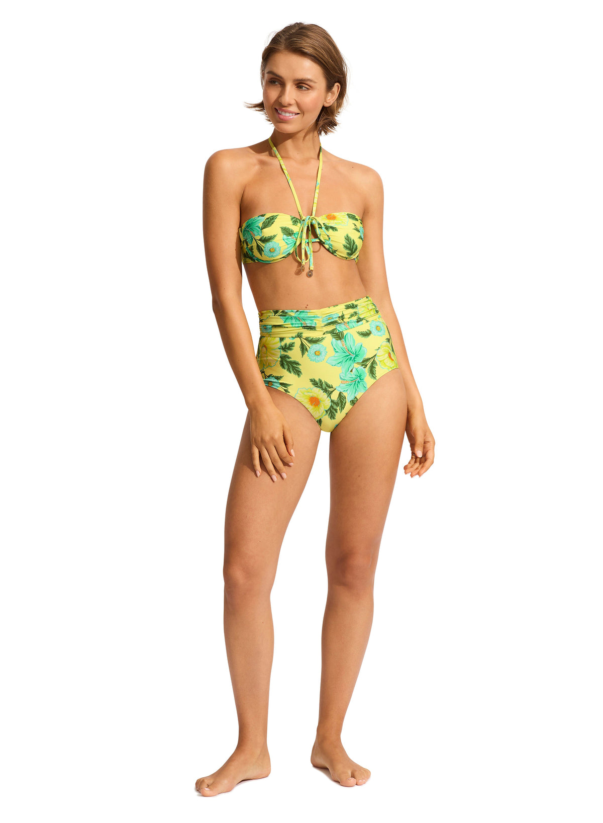 Garden Party Gathered Underwire Bra SWIM TOP SEAFOLLY 