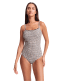 Geomath Light Square Neck One Piece SWIM 1PC SUNSEEKER 