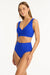 Honeycomb Cross Front Multifit Top SWIM TOP SEA LEVEL 