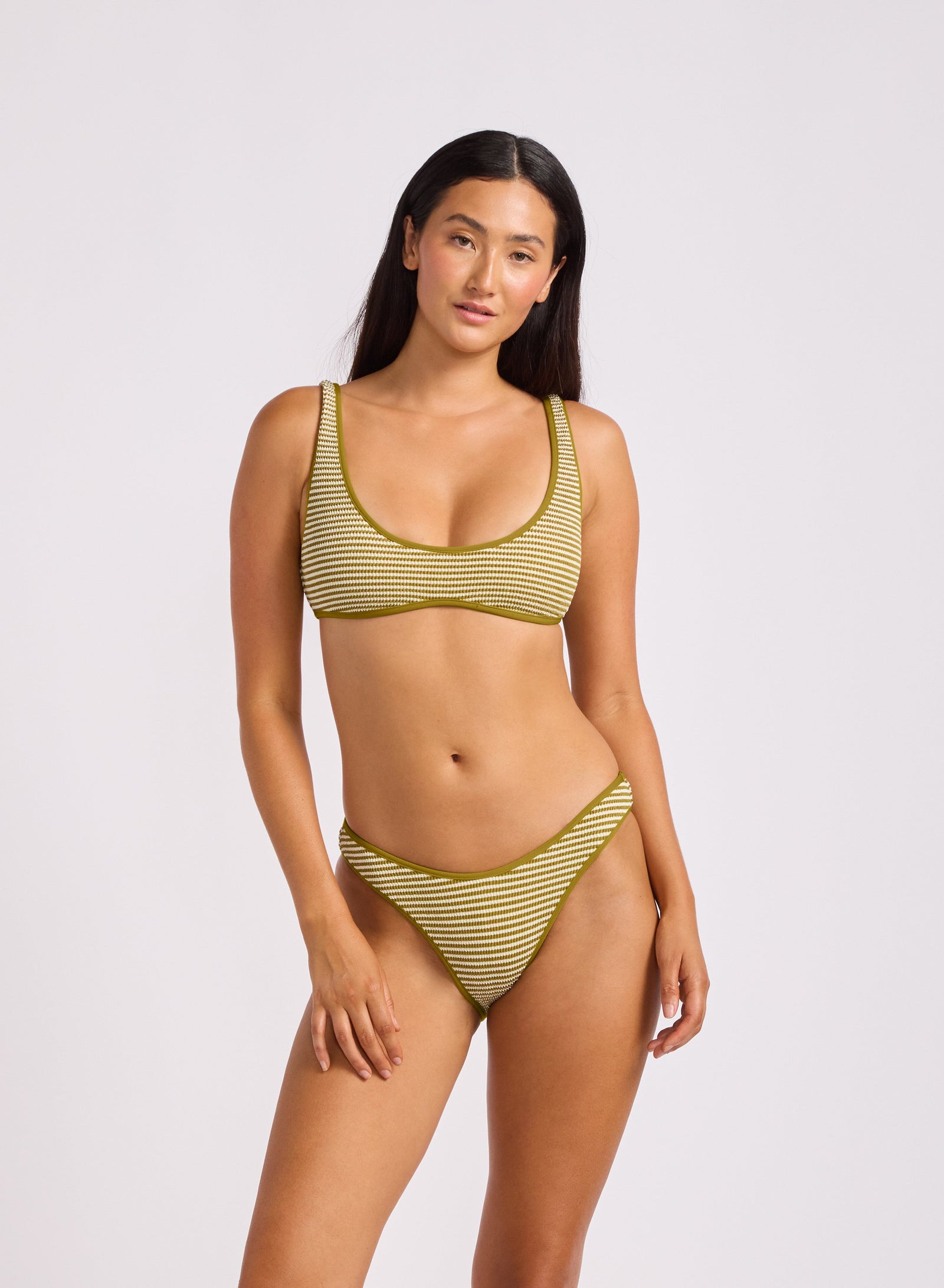 Horizons Scoop Neck Bikini Top SWIM TOP SEAFOLLY 8 GUACAMOLE 