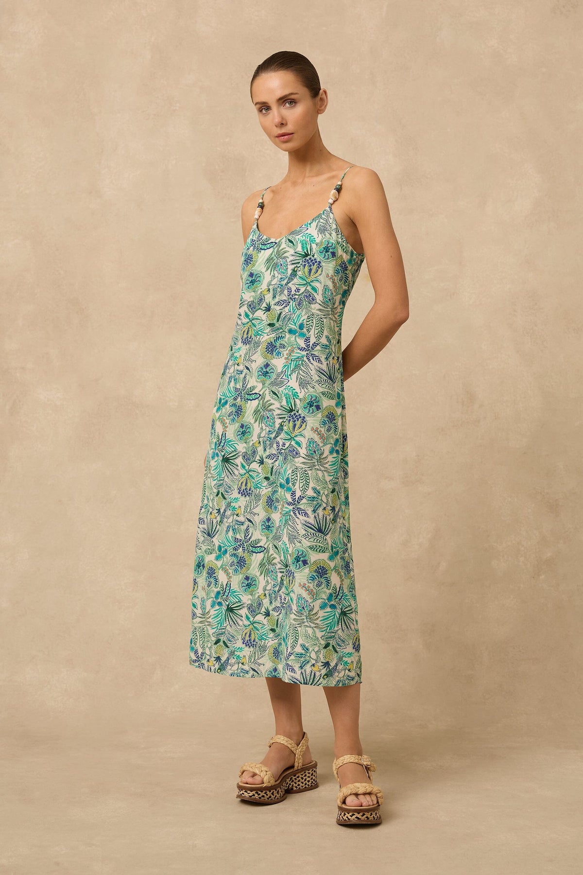 Hydra Midi Slip Dress CLOTHING MONTE AND LOU 