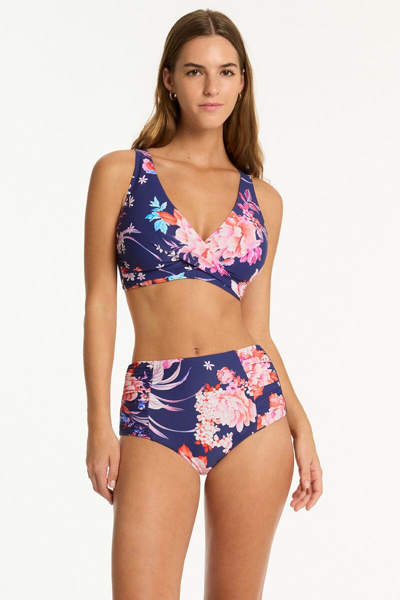 Indochine High Waist Gathered Side Pant SWIM PANT SEA LEVEL 