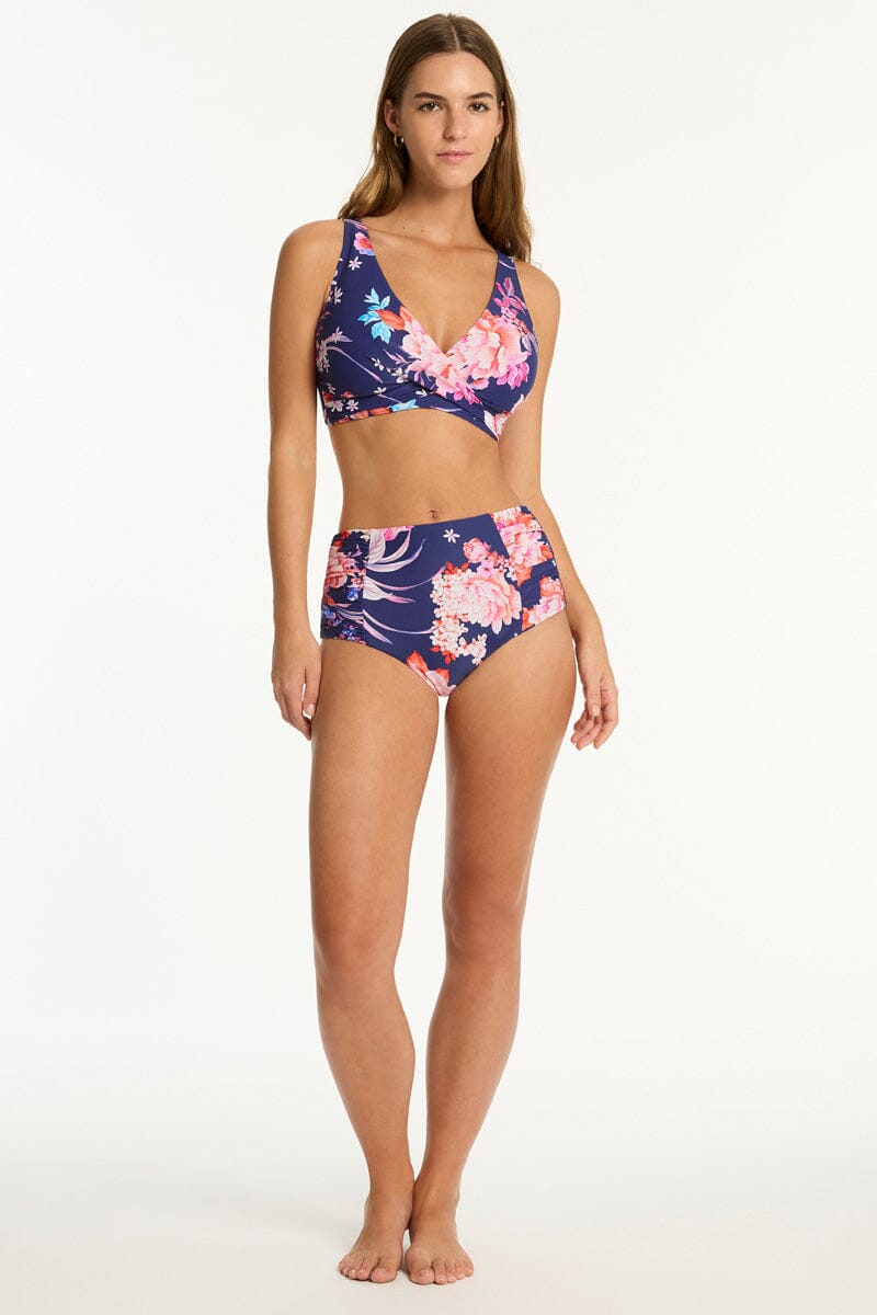 Indochine High Waist Gathered Side Pant SWIM PANT SEA LEVEL 