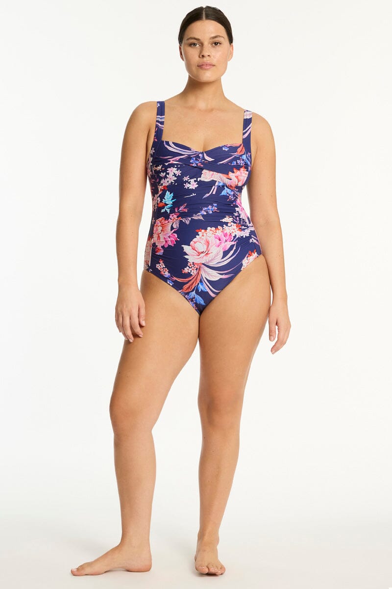Indochine Twist Front Multifit One Piece SWIM 1PC SEA LEVEL 