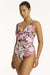 Isla Cross Front Multifit One Piece SWIM 1PC SEA LEVEL 10 WHITE 